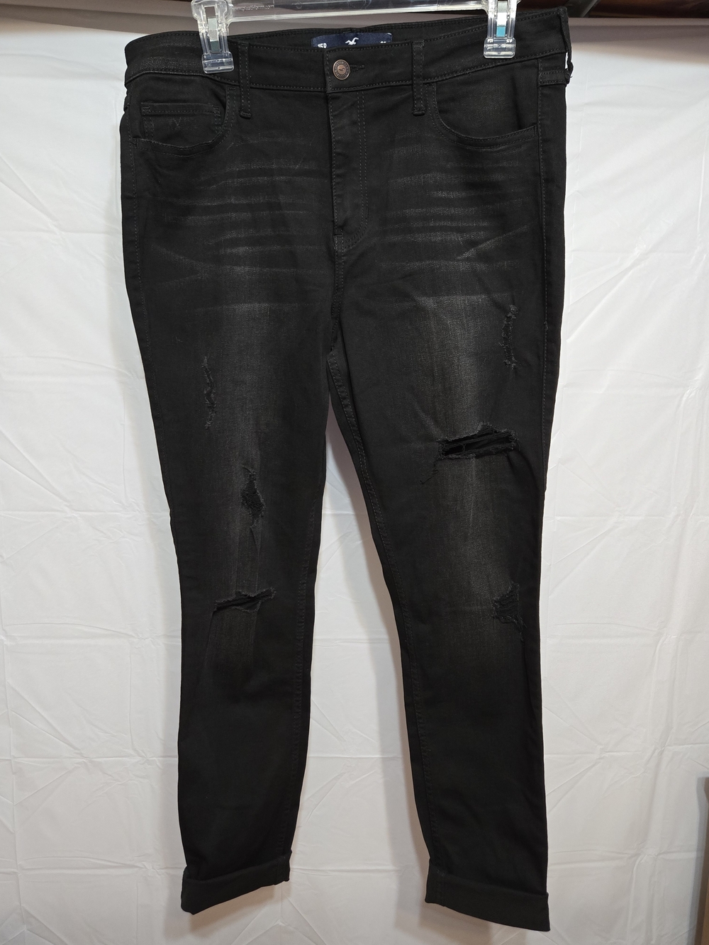 Hollister Black Ripped Skinny Jeans